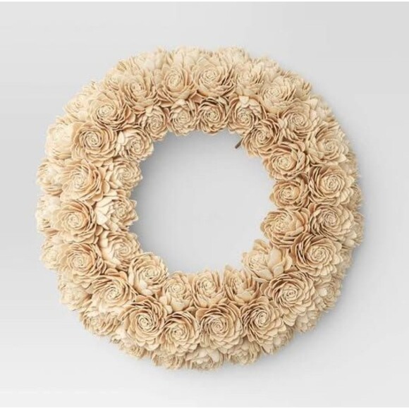 Shola Preserved Wreath by Threshold NEW (R6) - Picture 1 of 4